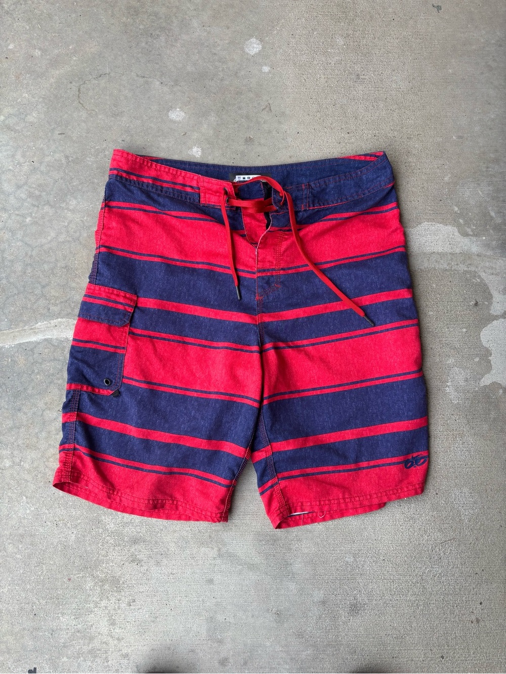 Nike Navy Shorts with Red Stitching